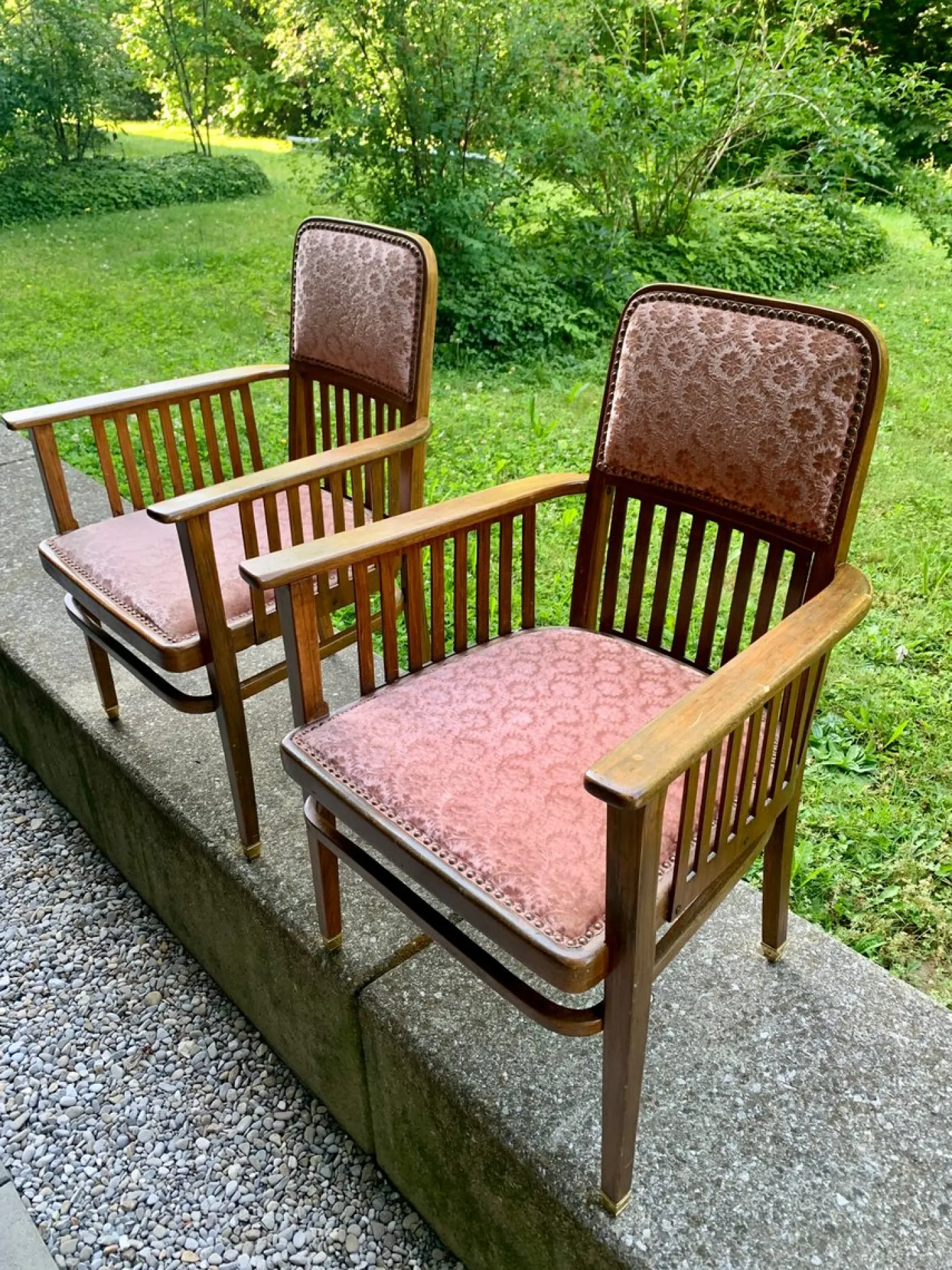 Wiener Jugendstil Sofa & Sessel von JJ Kohn für Jacob & Josef Kohn, 1890er, 4er Set