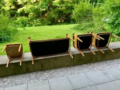 Wiener Jugendstil Sofa & Sessel von JJ Kohn für Jacob & Josef Kohn, 1890er, 4er Set