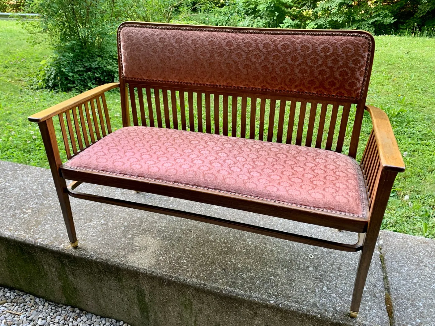 Wiener Jugendstil Sofa & Sessel von JJ Kohn für Jacob & Josef Kohn, 1890er, 4er Set