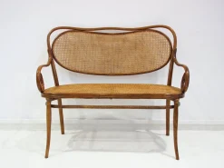 Wiener Secessionist Sitzgruppe aus Bugholz und Rattan von Thonet