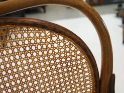 Wiener Secessionist Sitzgruppe aus Bugholz und Rattan von Thonet