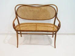 Wiener Secessionist Sitzgruppe aus Bugholz und Rattan von Thonet