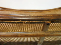 Wiener Secessionist Sitzgruppe aus Bugholz und Rattan von Thonet