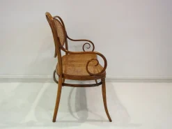 Wiener Secessionist Sitzgruppe aus Bugholz und Rattan von Thonet