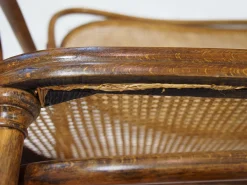 Wiener Secessionist Sitzgruppe aus Bugholz und Rattan von Thonet