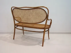 Wiener Secessionist Sitzgruppe aus Bugholz und Rattan von Thonet