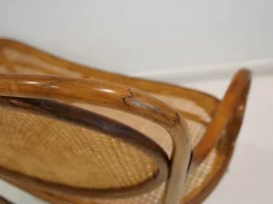 Wiener Secessionist Sitzgruppe aus Bugholz und Rattan von Thonet