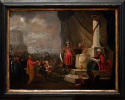 Willemsz I De Wet - Anbetung des Goldenen Kalbes - Ölgemälde - 17. Jahrhundert