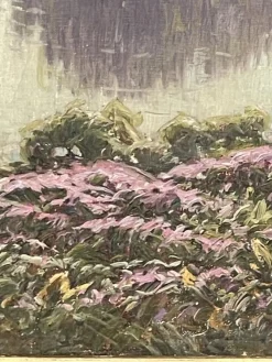William Didier-Pouget, Morning Mists, Heathers In Bloom, Dordogne Valley, Öl auf Leinwand, gerahmt