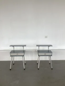Wim Rietveld zugeschriebene Nachttische für Auping, 1950er, 2er Set