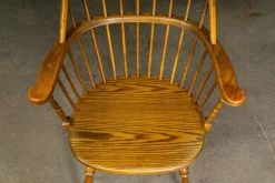 Windsor Armlehnstühle aus Eiche, 3er Set
