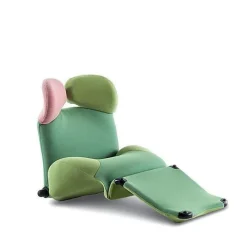 Wink Armlehnstuhl mit Farbkombination von Toshiyuki Kita für Cassina