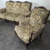 Wohnzimmerset aus Eiche im Louis XV-Stil, 4 . Set