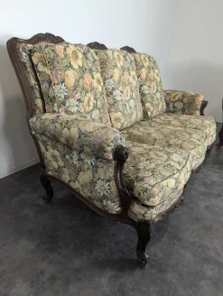 Wohnzimmerset aus Eiche im Louis XV-Stil, 4 . Set