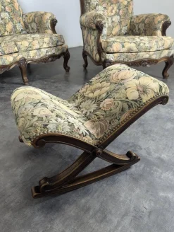 Wohnzimmerset aus Eiche im Louis XV-Stil, 4 . Set