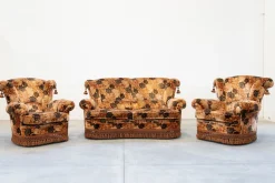 Wohnzimmer Set im Barockstil, 1970er, 3er Set