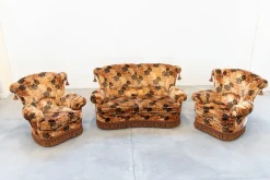 Wohnzimmer Set im Barockstil, 1970er, 3er Set