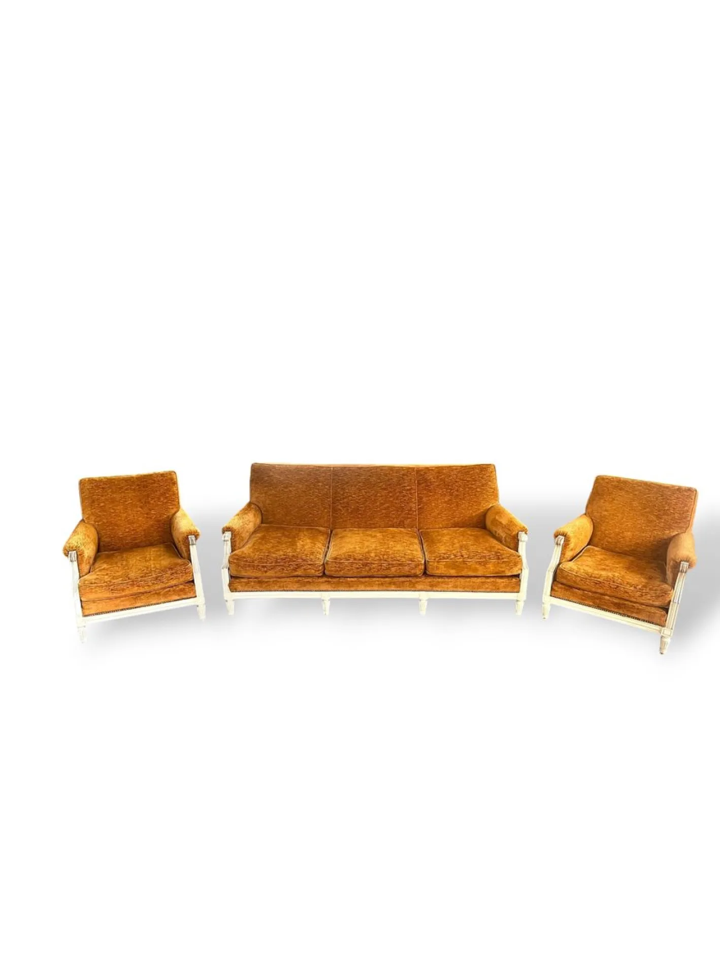 Wohnzimmer Set im Louis XVI Stil, 1970er, 3er Set