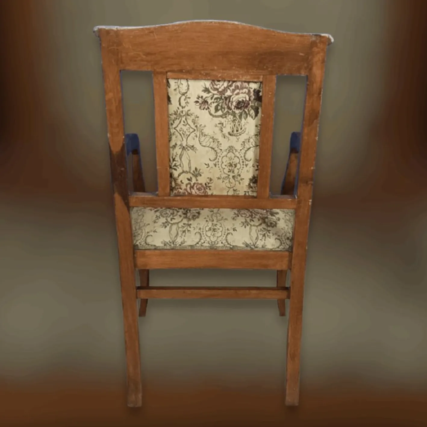 Wohnzimmer Sofa und Sessel aus Holz und Stoff, 3 . Set