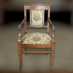 Wohnzimmer Sofa und Sessel aus Holz und Stoff, 3 . Set