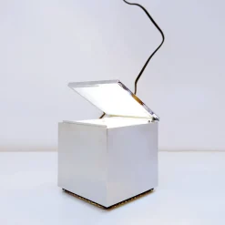 Würfelförmige Cuboluce Lampe von Franco Bettonica & Mario Melocchi für Cini & Nils, 1970er