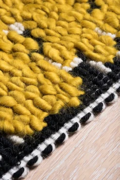 Yellow Flower Garden Rug by Caterina Quartana for Mariantonia Urru