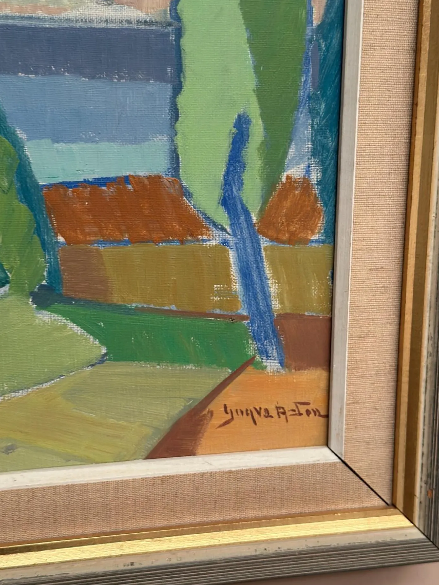 Yngve Andersson, Fractured Horizon, 1960er, Öl auf Leinwand