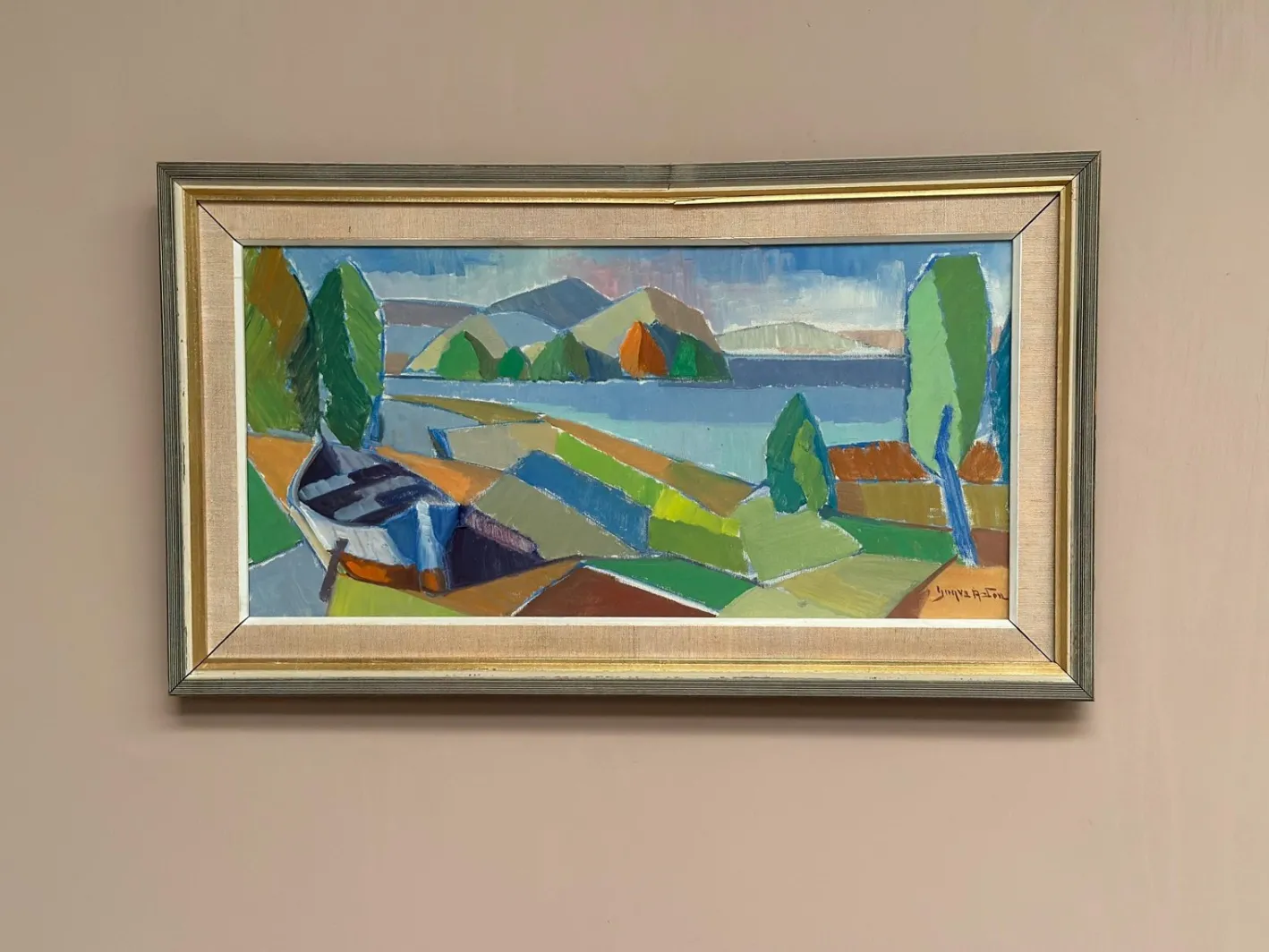 Yngve Andersson, Fractured Horizon, 1960er, Öl auf Leinwand
