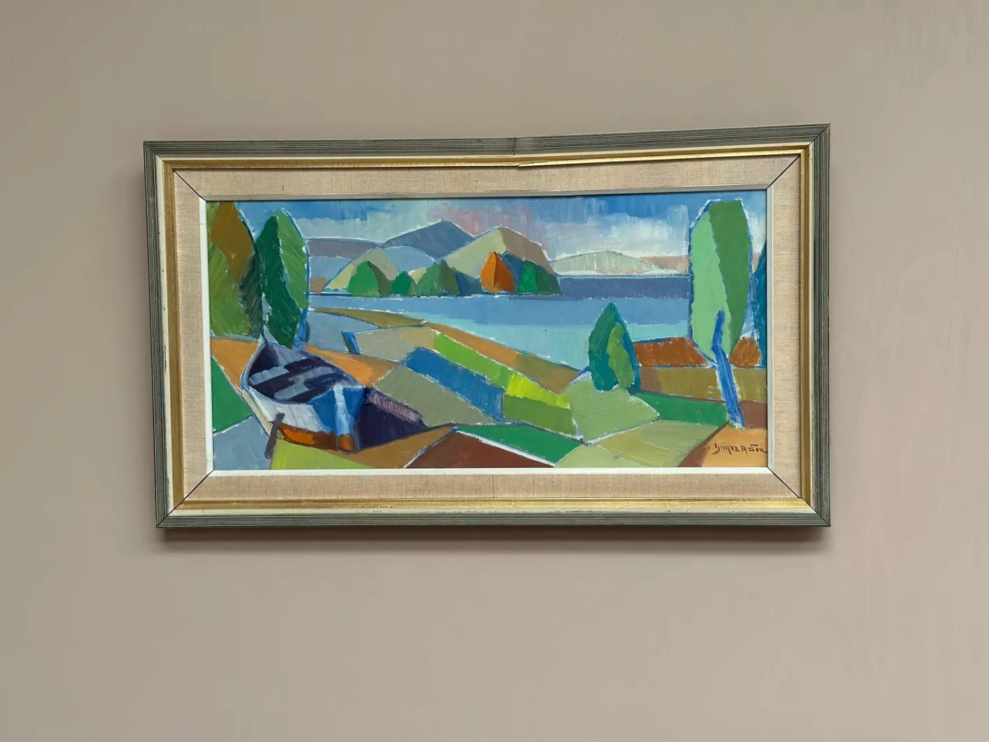 Yngve Andersson, Fractured Horizon, 1960er, Öl auf Leinwand