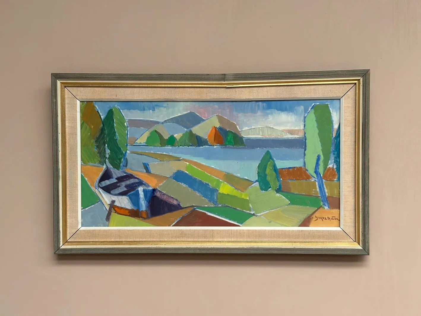 Yngve Andersson, Fractured Horizon, 1960er, Öl auf Leinwand