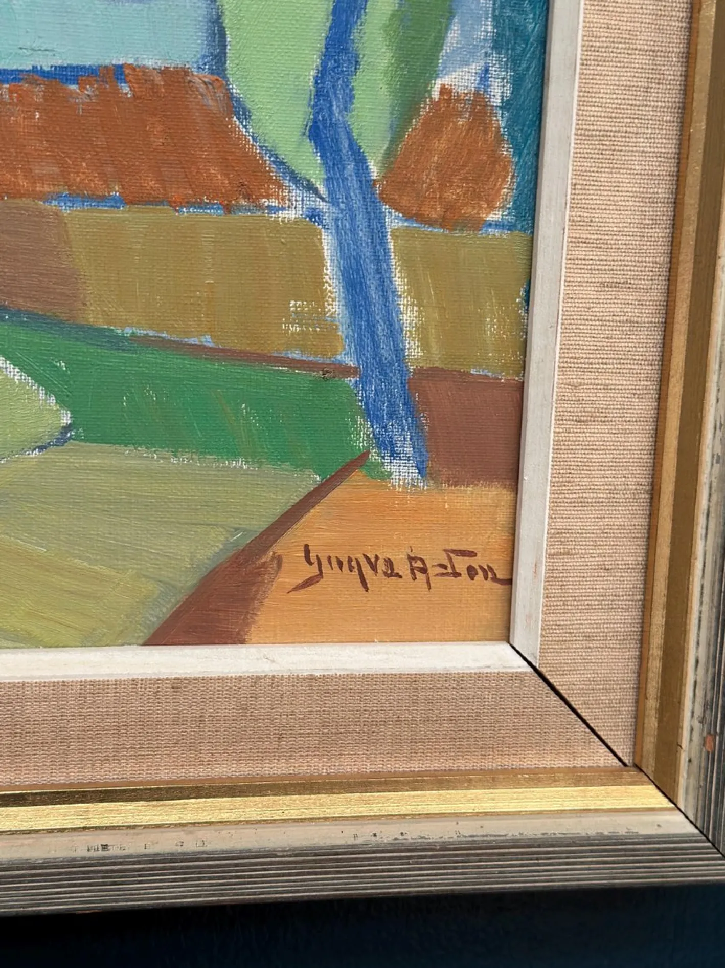 Yngve Andersson, Fractured Horizon, 1960er, Öl auf Leinwand