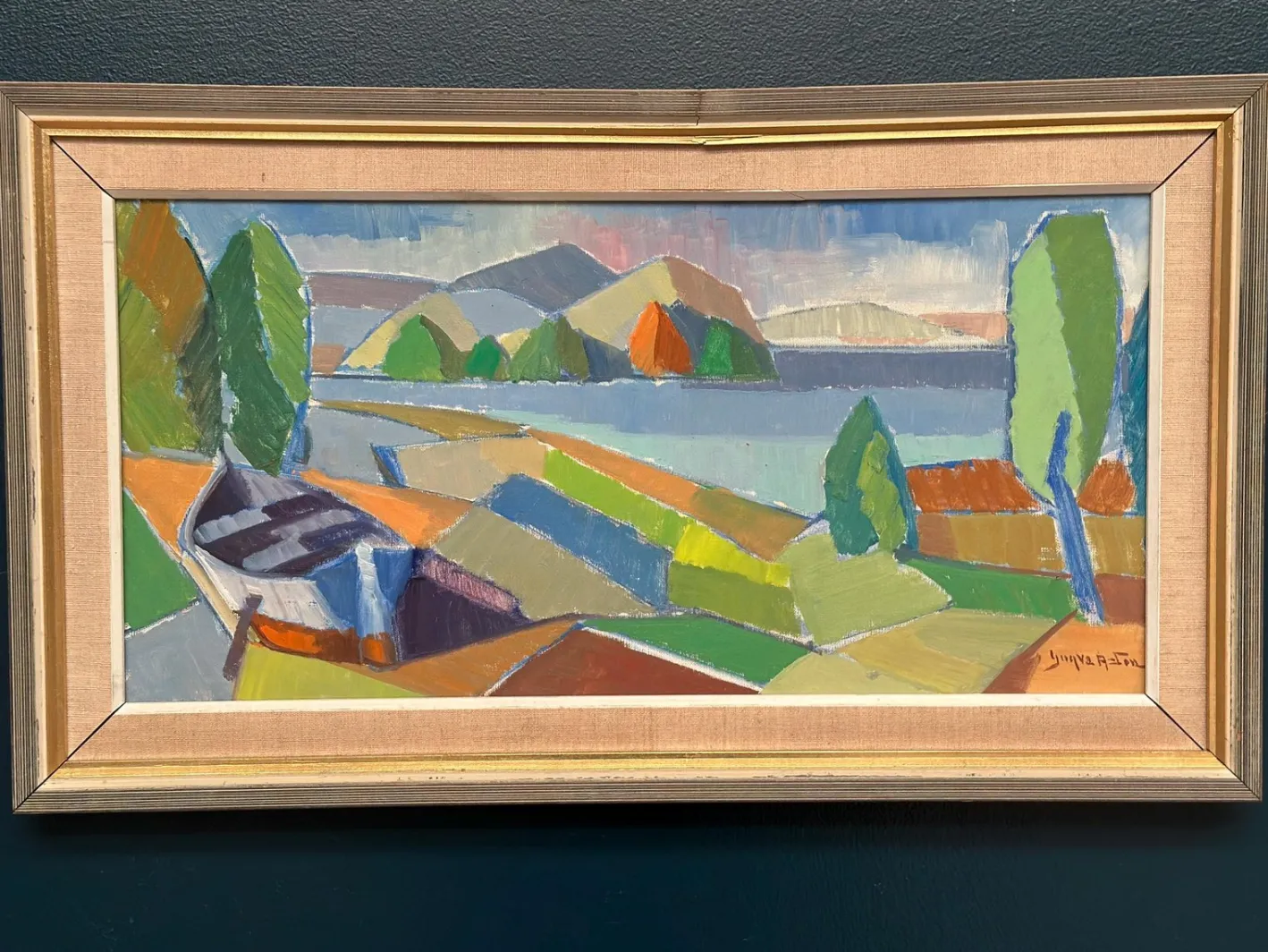 Yngve Andersson, Fractured Horizon, 1960er, Öl auf Leinwand
