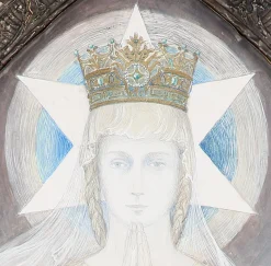 Yvonne Clarinval, La Vierge des Mers, 1910, Mixed Media