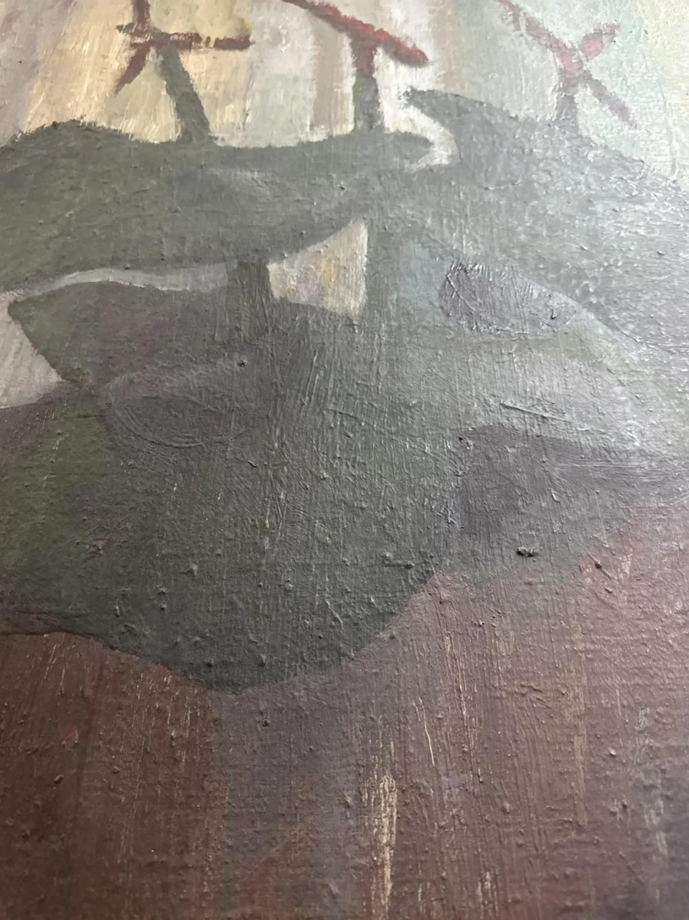 Yvonne Grauer, Flowers in a Kürbis, 1960er, Ölgemälde