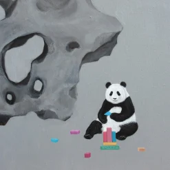 Zeitgenössische chinesische Malerei von Jia Yuan-Hua, Dream Builder, 2021