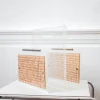 Zeitschriftenständer aus Acrylglas & Caning, 1970er