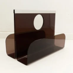 Zeitschriftenständer aus Acrylglas von Michel Dumas für Roche Bobois, 1970er