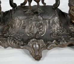 Zinn Tintenfass, Ende 19. Jh. von A.Bossu, 1890er
