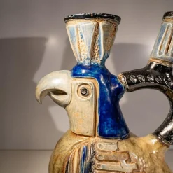 Zoomorphe Keramikvase von Jules Guérin, 1950er