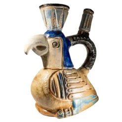 Zoomorphe Keramikvase von Jules Guérin, 1950er