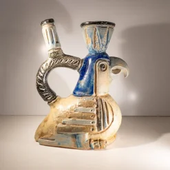 Zoomorphe Keramikvase von Jules Guérin, 1950er