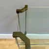 Zweistufiger Konsolentisch aus Messing & Glas von Peter Ghyczy, 1970