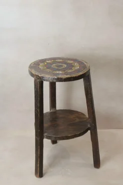 Zweistufiger äthiopischer Vintage Couchtisch