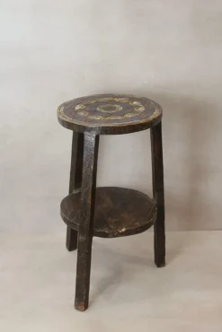 Zweistufiger äthiopischer Vintage Couchtisch