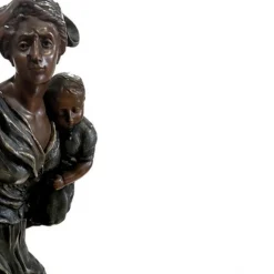 Zweites Modell von Anxiete, 20. Jh., Bronze auf Marmorsockel