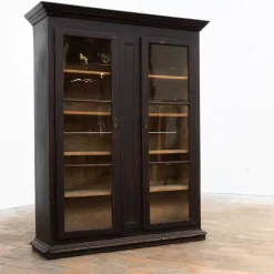 Zweitüriges Bücherregal aus Holz, 19. Jh